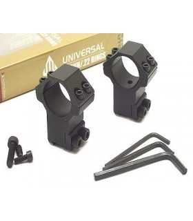 UTG 25 mm scope tube rings match mount (2 pieces) - high-narrow