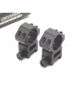 UTG weaver rail 25 mm scope tube rings match mount (2 pieces) - high