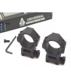 UTG weaver rail 30 mm scope tube rings match mount (2 pieces) - medium