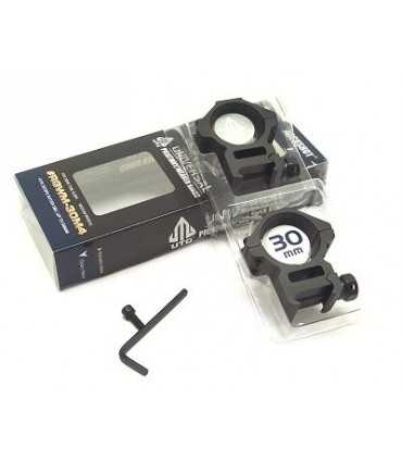 UTG weaver rail 30 mm scope tube rings match mount (2 pieces) - medium