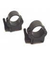 Optisan weaver rail 25 mm scope tube rings match mount (2 pieces) - medium