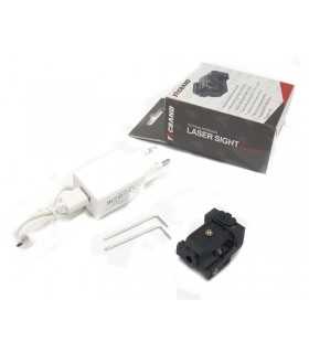 TacBand laser for weaver base with rechargeable battery