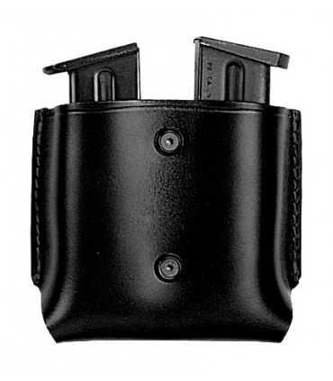 1P04 - Open double leather magazine case