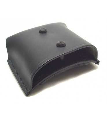 1P04 - Open double leather magazine case