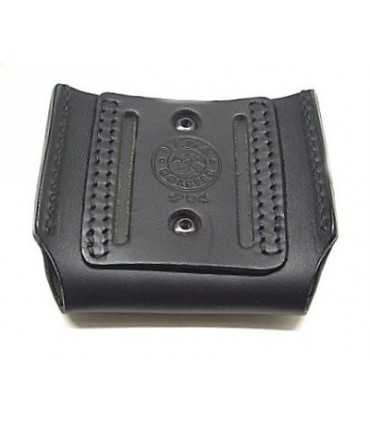 1P04 - Open double leather magazine case