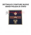 NUOVI Gradi OP Velcro ISPETTORE SUPERIORE Polizia di Stato Tubolari plastificati Grado Ordine pubblico