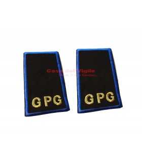 Tubolari ricamati Grado AGENTE SEMPLICE Guardie Giurate GPG vigilanza