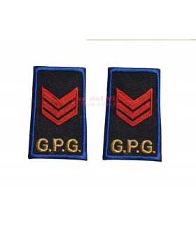 Tubolari ricamati Grado APPUNTATO Guardie Giurate GPG vigilanza