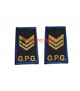 Tubolari ricamati Grado BRIGADIERE Guardie Giurate GPG vigilanza