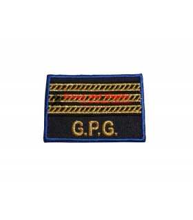 Grado a velcro OP ricamato MARESCIALLO CAPO Guardie Giurate GPG vigilanza Ordine Pubblico