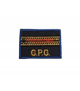 Grado a velcro OP ricamato MARESCIALLO ORDINARIO Guardie Giurate GPG vigilanza Ordine Pubblico