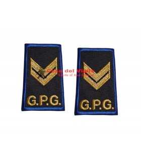 Tubolari ricamati Grado SERGENTE VICE BRIGADIERE Guardie Giurate GPG vigilanza