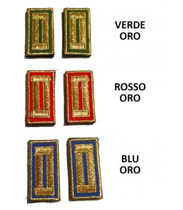 Mostrine neutre ricamate Guardia Giurata GPG Polizia Locale Alamari