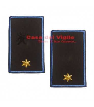 Tubolari ricamati con una stella dorata Polizia Locale Municipale Guardie Giurate