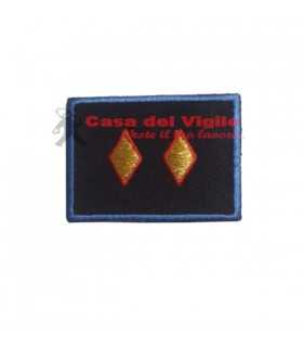 Grado a velcro OP  due rombi bordati di rosso Polizia Locale Municipale Guardie Giurate Ordine Pubblico