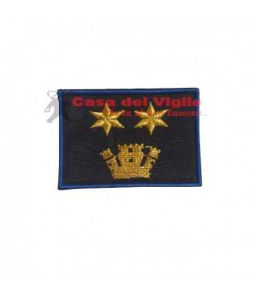 Grado a velcro OP due stelle a sei punte e una torre Polizia Locale Municipale Guardie Giurate Ordine Pubblico