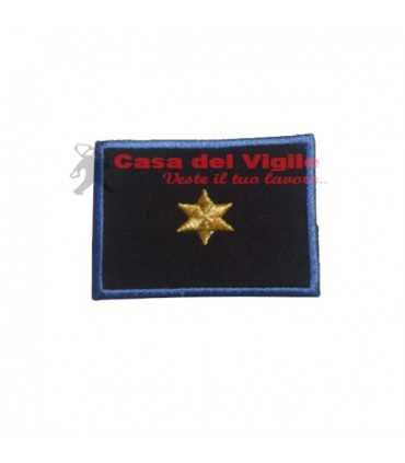 Grado a velcro OP una stella a sei punte Polizia Locale Municipale Guardie Giurate Ordine Pubblico