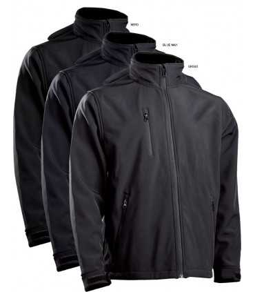 Giacca Soft Shell PERSONALIZZABILE con interno felpato in pile impermeabile e traspirante e cappuccio