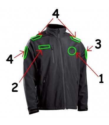 Giacca Soft Shell PERSONALIZZABILE con interno felpato in pile impermeabile e traspirante e cappuccio