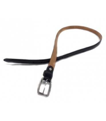 Cintura da donna per divisa in pelle navy 20 mm