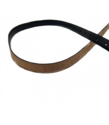 Cintura da donna per divisa in pelle navy 20 mm