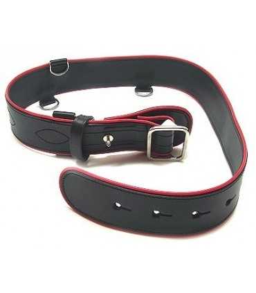 Carabinieri leather belt 1CC00 with shoulder strap
