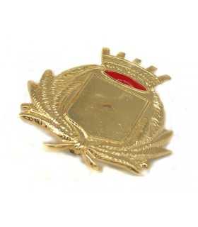 Porta fregio in metallo da berretto da divisa