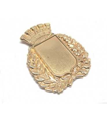 Porta fregio in metallo da berretto per fregi comunali da divisa