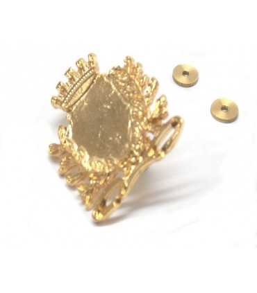 Porta fregio metallo da berretto