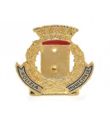 Porta fregio Polizia Municipale da berretto