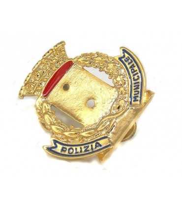 Porta fregio Polizia Municipale da berretto