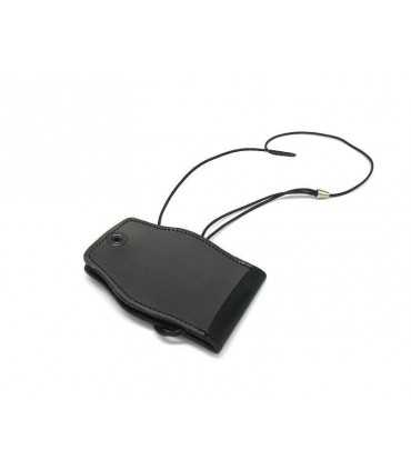 Porta placca in cuoio con collana Rangers