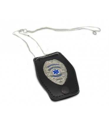 Porta placca Vega Holster a collana 1WB38 con placca Soccorso Sanitario
