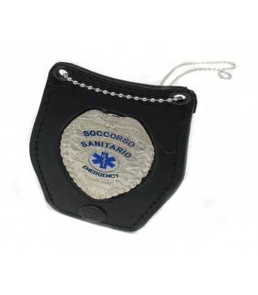 Porta placca Vega Holster a collana 1WB38 con placca Soccorso Sanitario