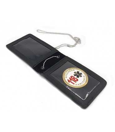 Porta placca Vega Holster a taschino 1WL55 con placca 118 Soccorso Sanitario