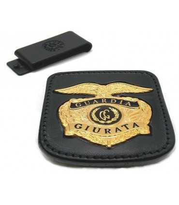 Porta placca Vega con placca 1WA73 guardia giurata