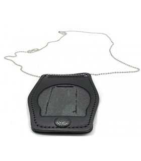 Porta placca Vega Holster cuoio 1WB50 con collana per placche carabinieri