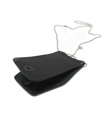 Porta placca Vega Holster cuoio 1WB50 con collana per placche carabinieri