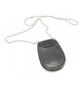 Porta placca Vega cuoio 1WB53 con catenella guardia di finanza