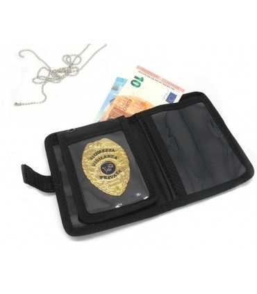 Portafoglio porta tessera Vega Holster 2WN48 con placca Vigilanza Privata SECURITY SERVICE