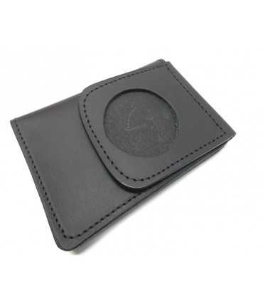 Portafoglio portaplacca tondo vuoto per placca tonda da cm 5 Vega Holster