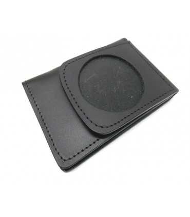 Portafoglio portaplacca tondo vuoto per placca tonda da cm 6 Vega Holster