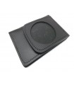 Portafoglio portaplacca tondo vuoto per placca tonda da cm 6 Vega Holster