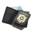Portafoglio Vega Holster cuoio 1WD141 con placca Guardia Venatoria