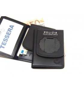 Portafoglio Vega Holster cuoio 1WD10 per placca Polizia Penitenziaria