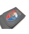 Portafoglio Vega Holster cuoio 1WD125 con placca in metallo ANC associazione nazionale carabinieri