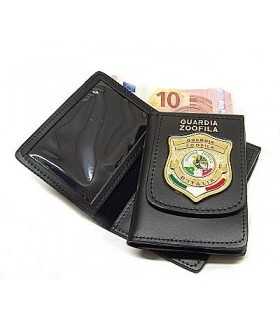 Portafoglio Vega Holster cuoio 1WD143 con placca guardie zoofile