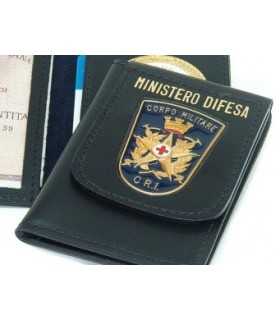 Portafoglio Vega Holster cuoio 1WD52 croce rossa militare Ministero Difesa