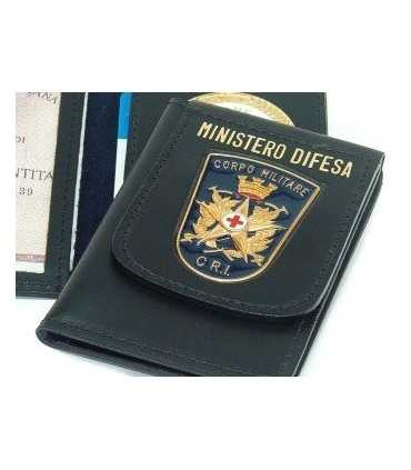 Portafoglio Vega Holster cuoio 1WD52 croce rossa militare Ministero Difesa