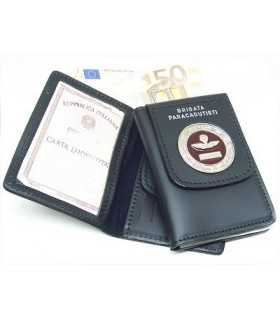 Portafoglio Vega cuoio 1WD93 brigata paracadutisti